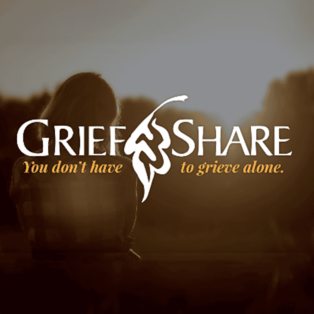 GreifShare image with logo and a young woman looking off in the distance at Sunset